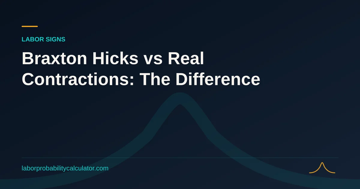 Illustration for Braxton Hicks vs Real Contractions: The Difference