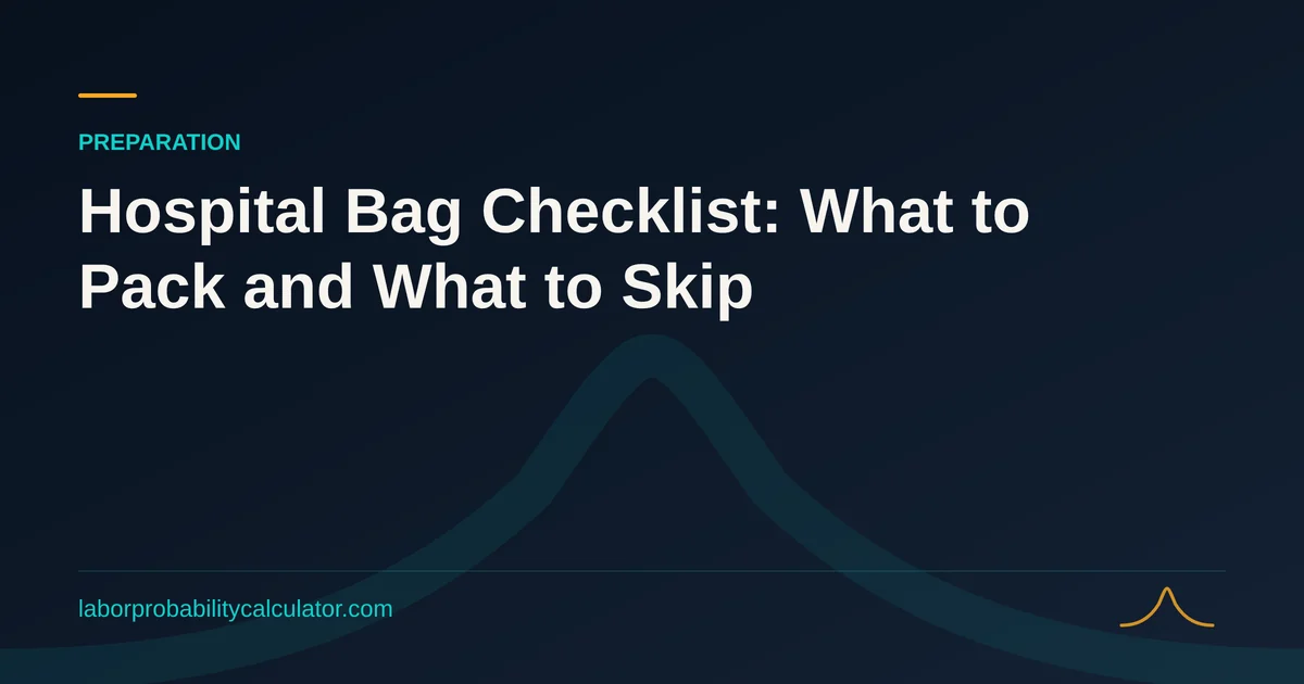 Illustration for Hospital Bag Checklist: What to Pack and What to Skip
