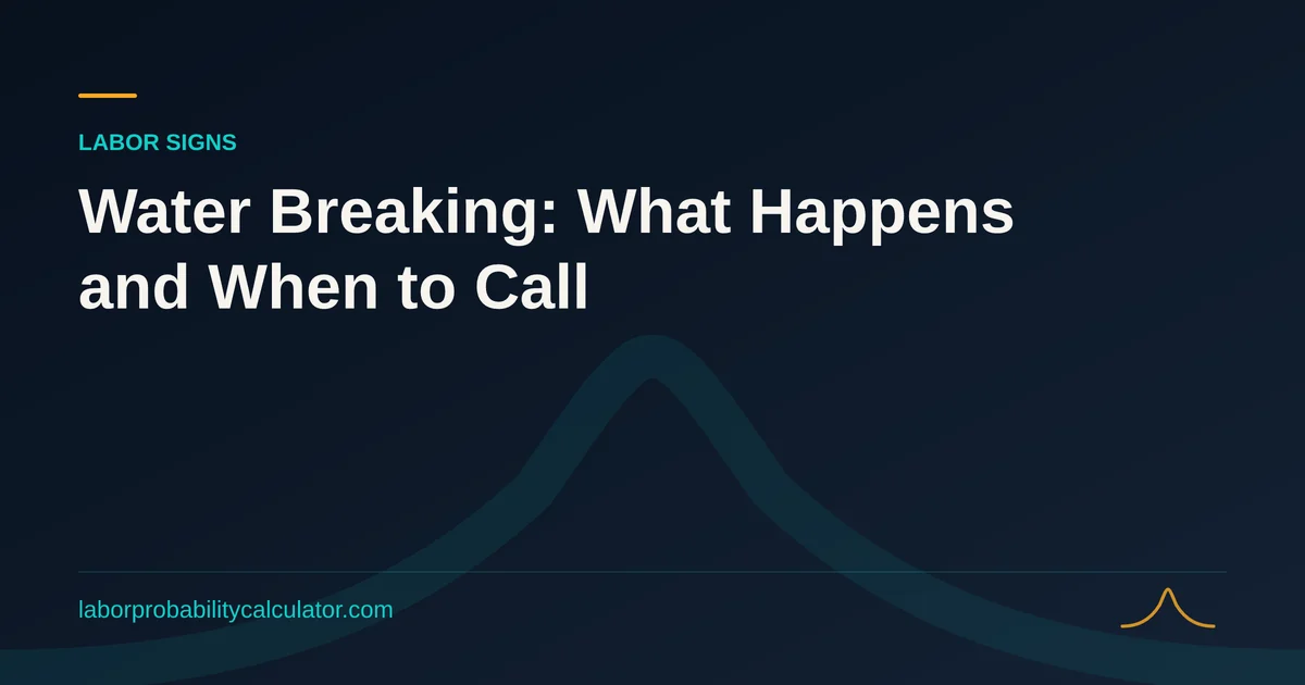 Illustration for Water Breaking: What Happens and When to Call